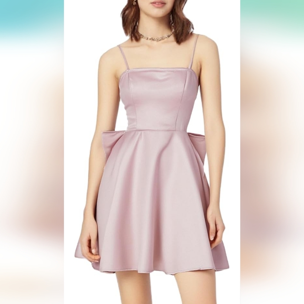 Elegant Pink Mini Dress